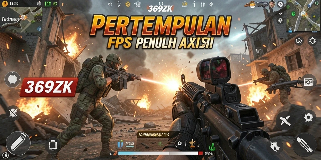 Tangkapan layar gameplay 369ZK menampilkan aksi pertempuran intens.