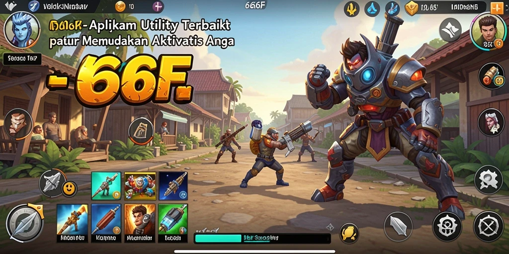 Tampilan antarmuka 666F yang sederhana dan mudah digunakan.
