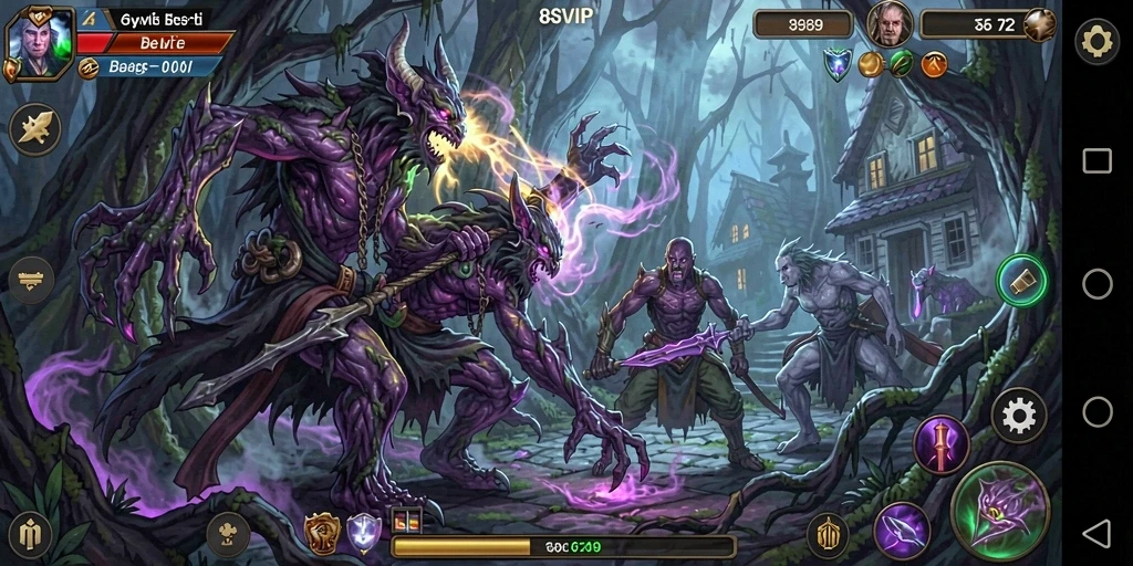Screenshot utama 8SVIP menampilkan suasana mencekam saat gameplay horror.