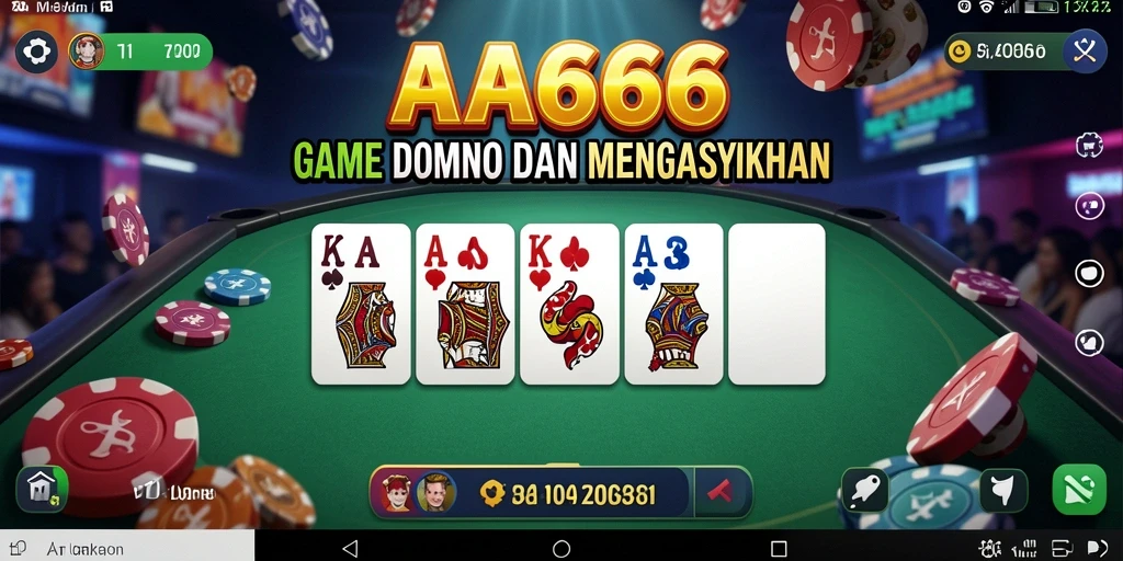 Screenshot gameplay AA666 menampilkan aksi seru permainan Domino.