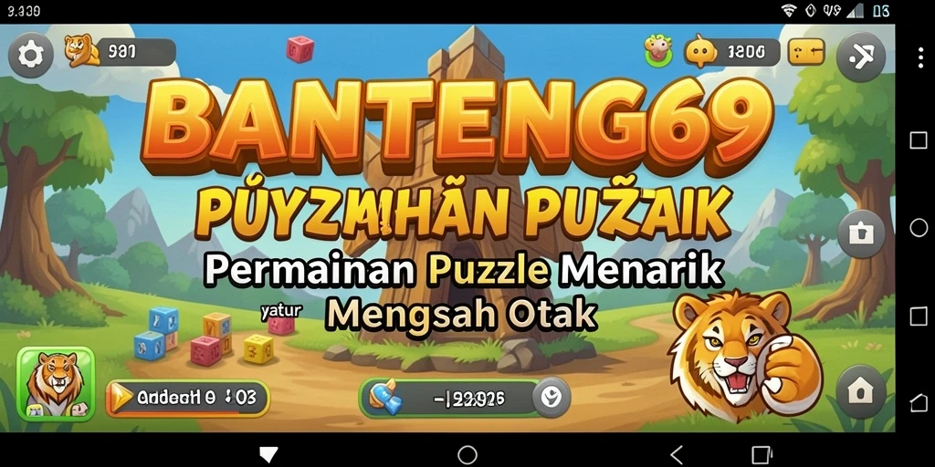 Screenshot gameplay BANTENG69 menunjukkan tantangan seru puzzle.
