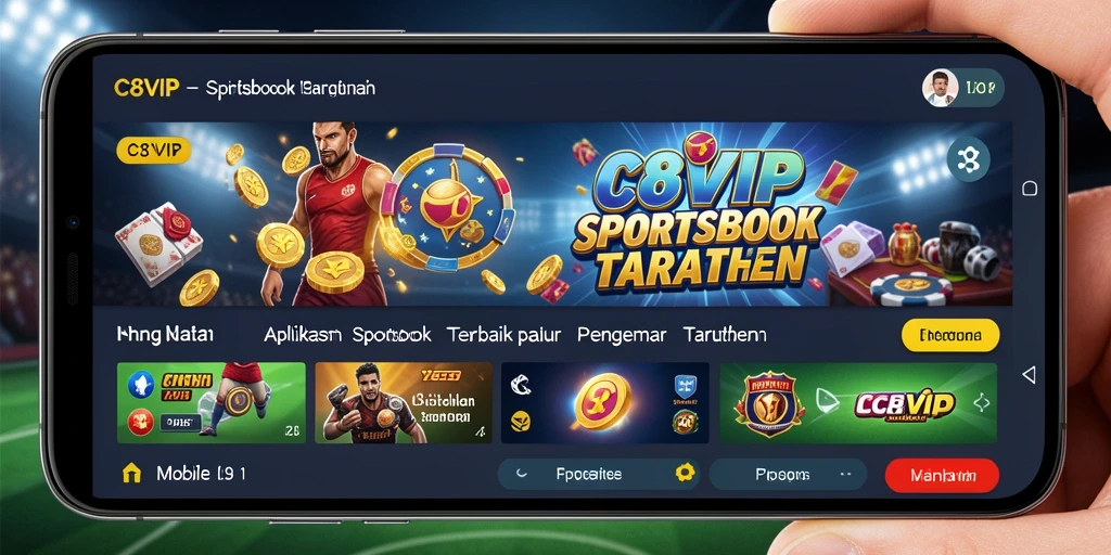 Tampilan antarmuka C8VIP yang menarik saat bertransaksi taruhan.