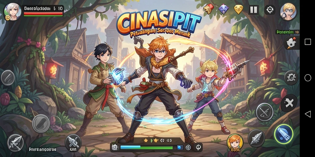Screenshot utama CINASIPIT menampilkan petualangan seru di dunia Anime.
