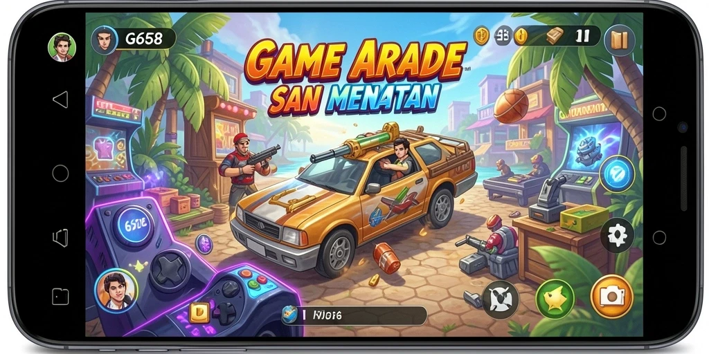Screenshot gameplay G668 menampilkan aksi seru dalam permainan Arcade.