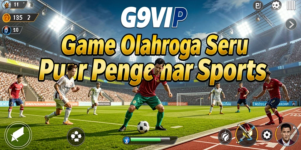 Tampilan gameplay seru G9VIP dalam pertandingan olahraga.