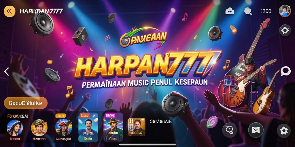 Tampilan gameplay <strong>HARAPAN777</strong> yang seru dan interaktif saat bermain musik.