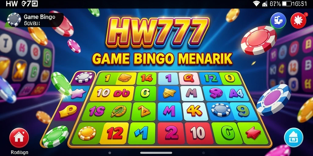 Tampilan gameplay Bingo yang seru dan interaktif di HW777.