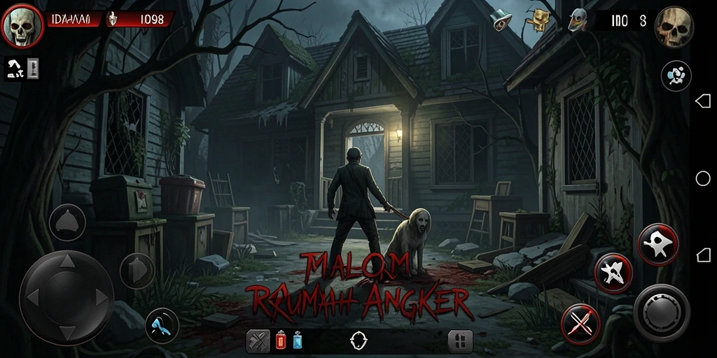 Menampilkan gameplay menakutkan dari ID098 dengan suasana yang mencekam.