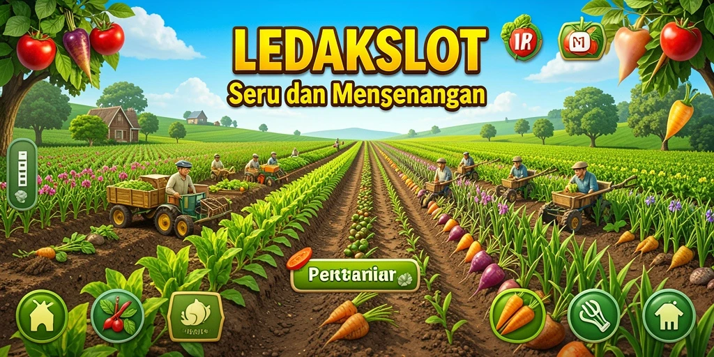 Tangkapan layar gameplay yang menunjukkan keseruan bertani dan panen.