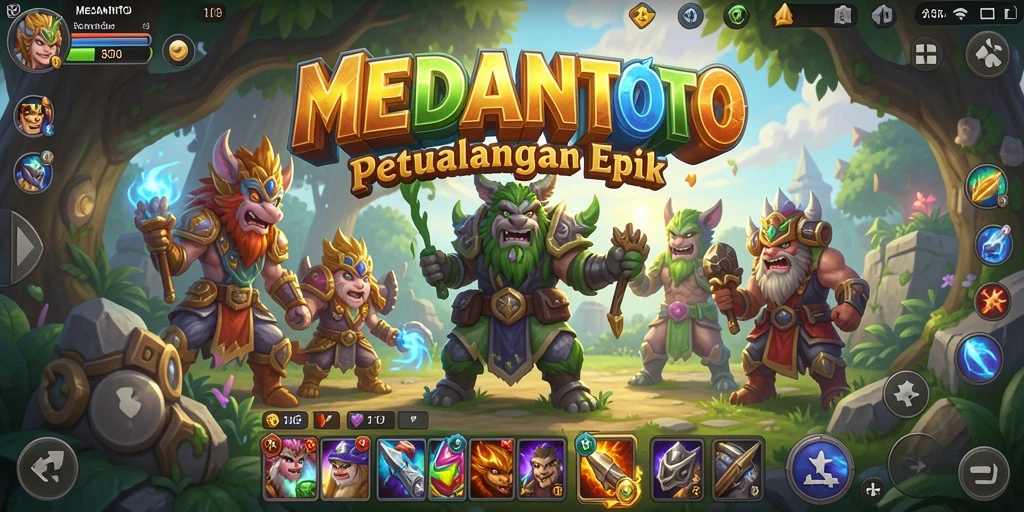 Gameplay MEDANTOTO menampilkan petualangan seru dalam dunia fantasi.
