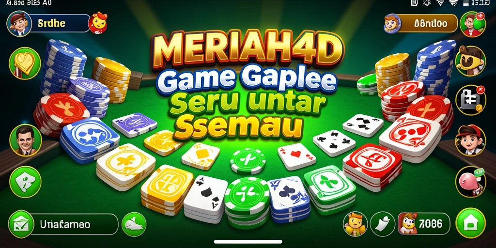 Tampilan gameplay menarik dari MERIAH4D saat bermain Gaple.
