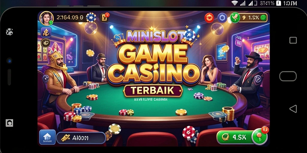 Tampilan gameplay MINISLOT yang menarik dan interaktif dalam Live Casino.