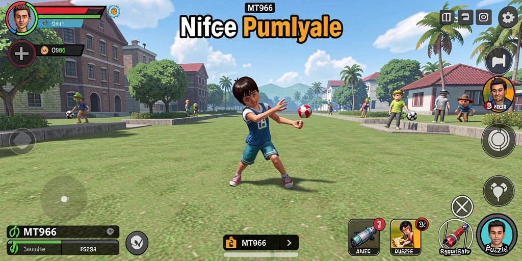 Screenshot permainan MT966 menampilkan gameplay Puzzle yang menantang.