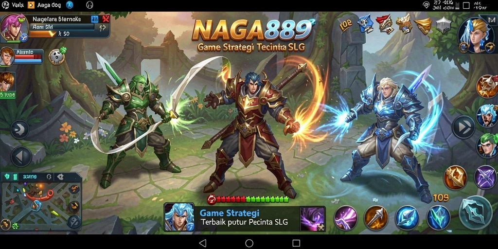 Tampilan gameplay menarik dari NAGA889 dengan pertempuran strategis.