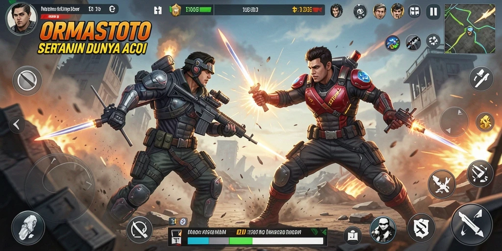 Screenshot menunjukkan aksi seru dalam game ORMASTOTO.
