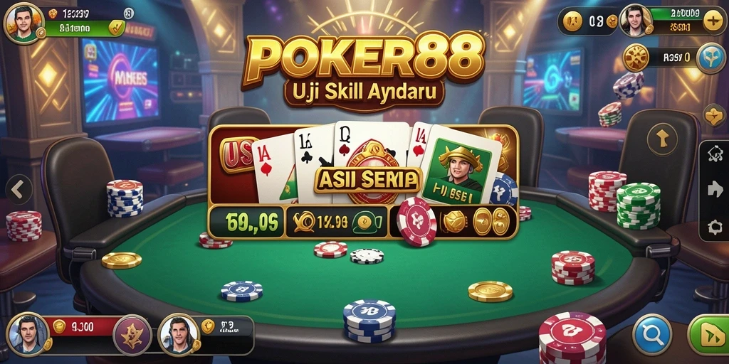Tampilan menarik dari gameplay POKER88 yang penuh aksi.