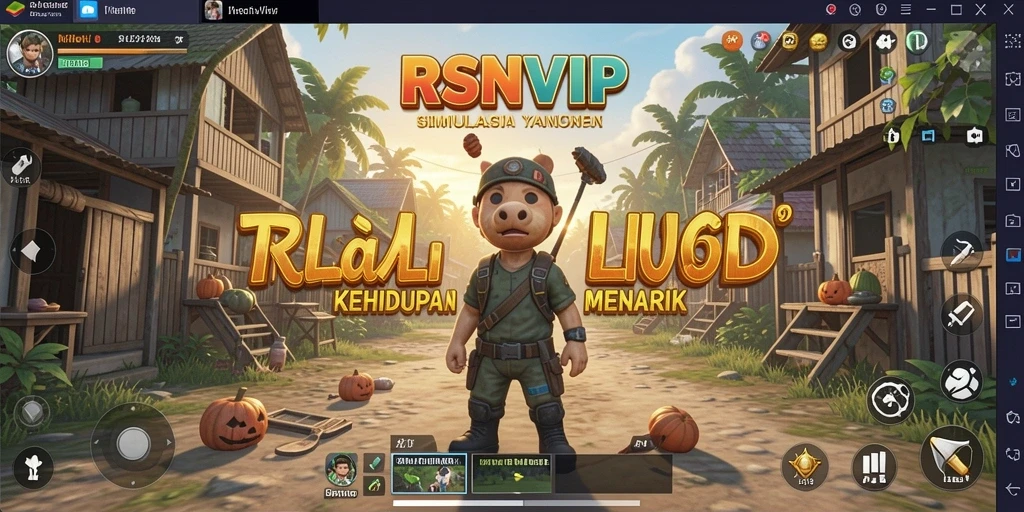 Tampilan gameplay menarik RSNVIP yang menampilkan kehidupan sosial karakter.