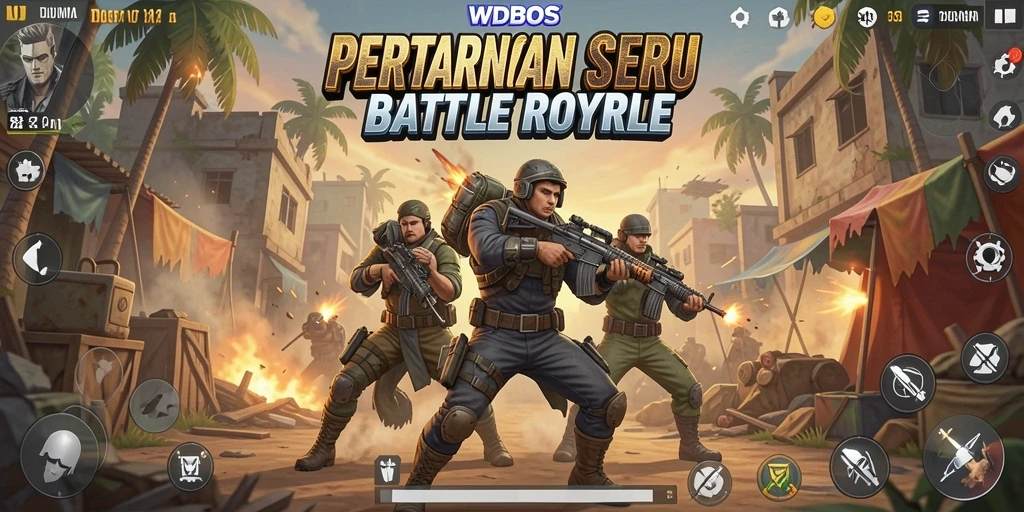 Tangkapan layar permainan WDBOS yang seru di medan perang.